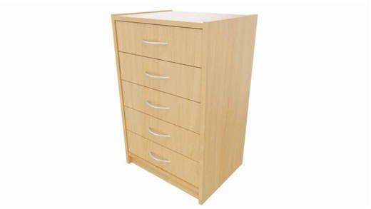 M568003000 Korpus-Classic Unterschrank mit 5 Schubkästen – Breite: 52 cm - M568003000