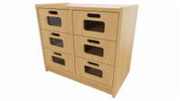 Korpus-Classic Unterschrank mit Schubkästen - Breite: 69 cm – Bild 5