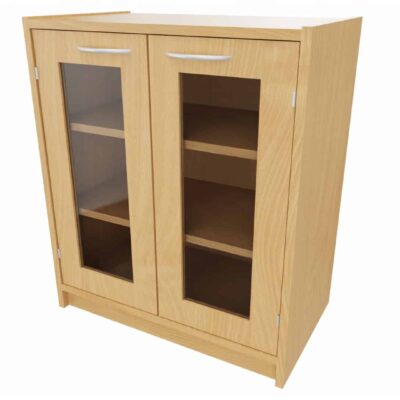 Korpus-Classic Unterschrank mit Doppeltür (mit Glasfüllung) - Breite: 69 cm