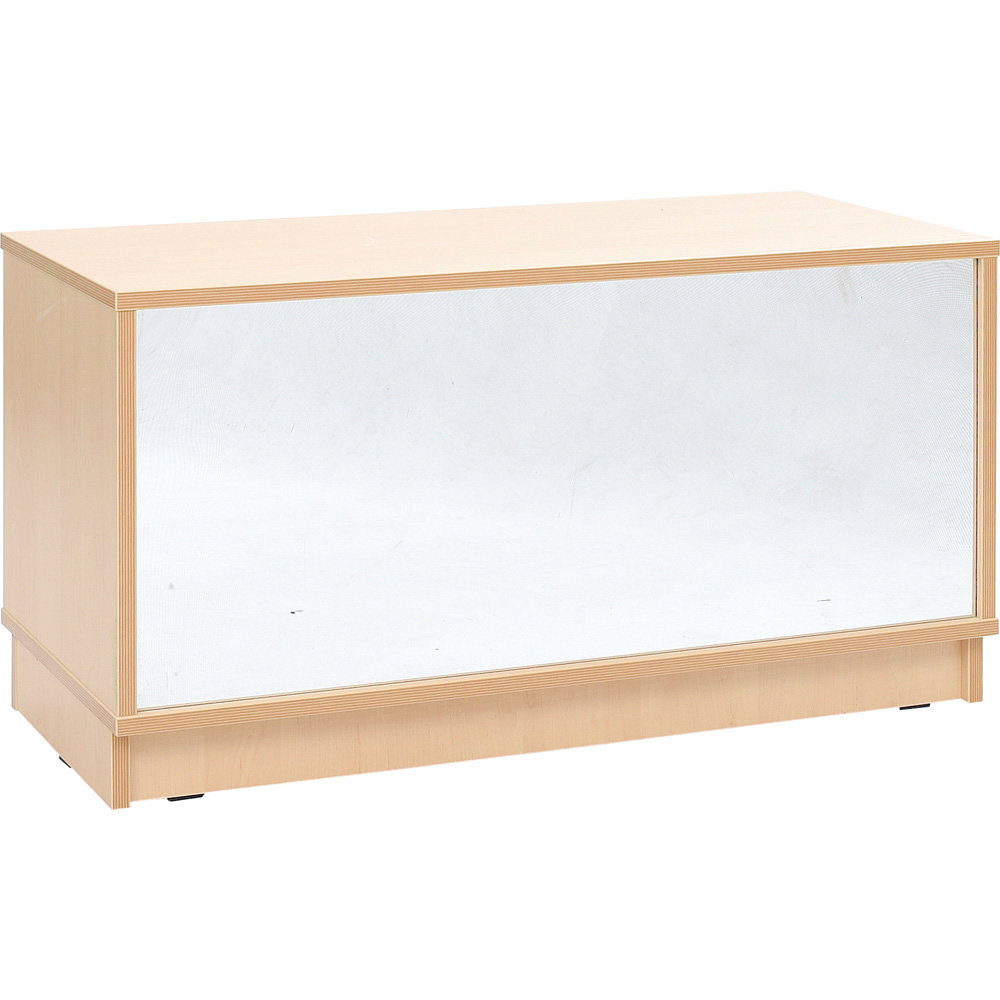 Flexi Schrank S, Rückwand als Spiegel, Breite: 89 cm, auf Sockel