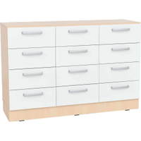 Grande Schrank M, mit 12 Schubladen, Fronten weiß