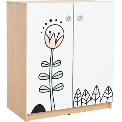Fantasiewelt Schrank mit Tulpe