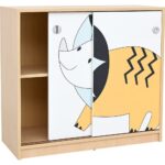 Fantasiewelt Schrank mit Triceratops - 098455
