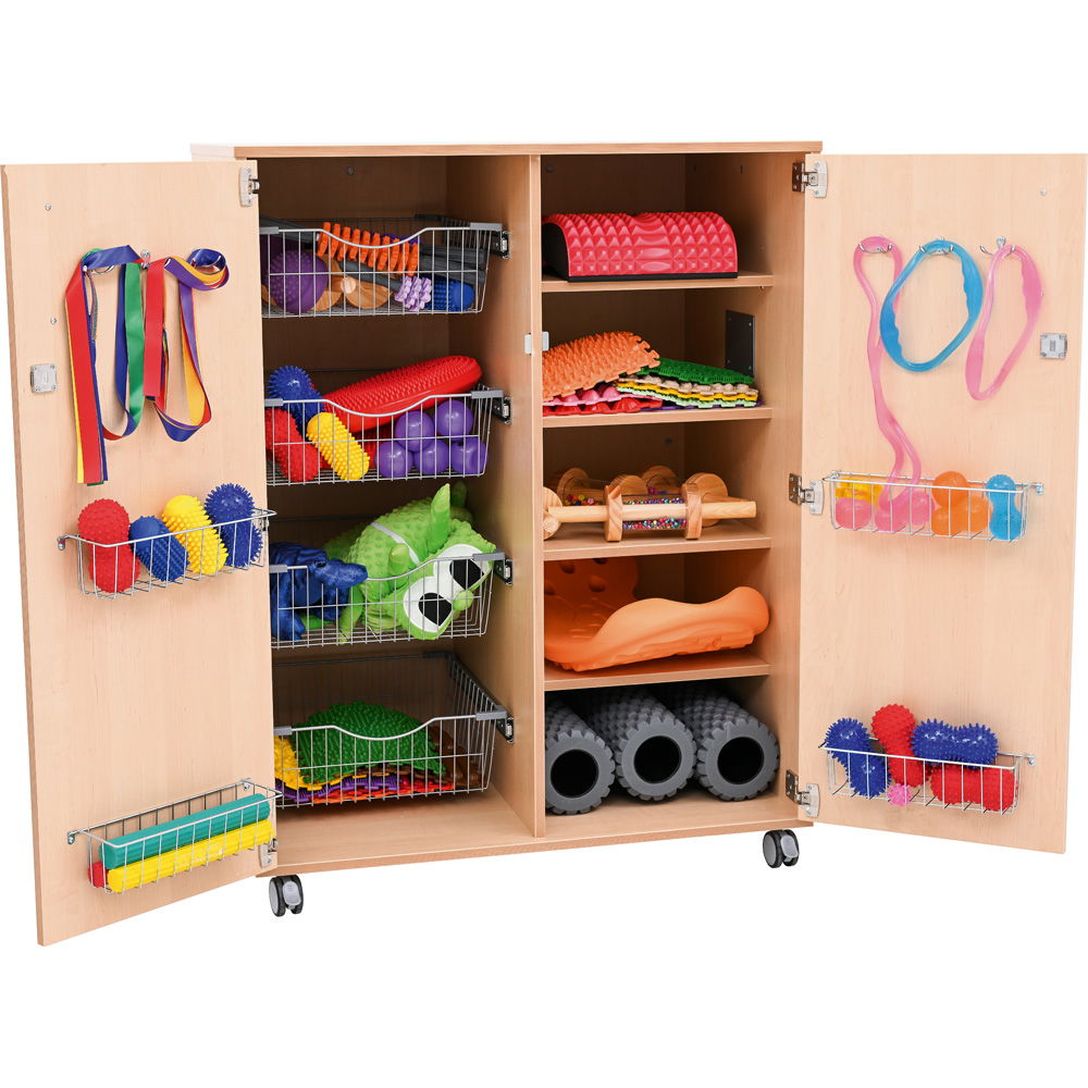 Flexi Rollschrank mit Metallkörben