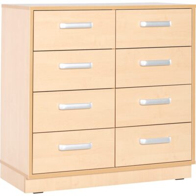Flexi-TB Schrank M mit 8 Schubladen, Breite: 89 cm, Ahorn-TB