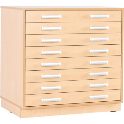 Flexi Schrank M mit tiefen Schubladen, Breite: 89 cm, auf Sockel