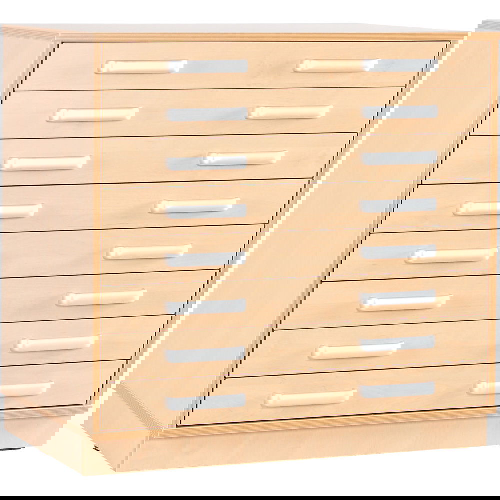 Flexi Schrank M mit tiefen Schubladen, Breite: 89 cm, auf Sockel