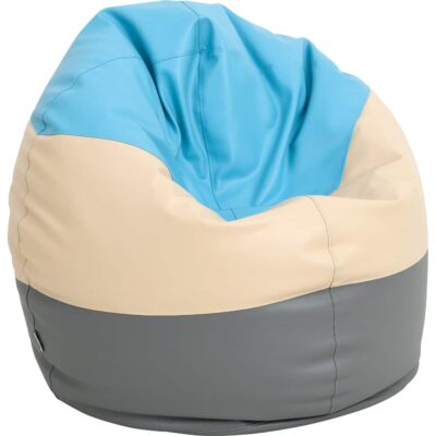 Sitzsack Maxi, grau-beige-blau