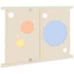 mit Tür, mit Plexiglaskreisen