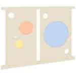 ohne Tür, mit Plexiglaskreisen