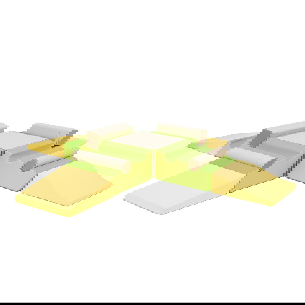 Schaumstoff-Set Krabbelinsel mit Balken, 13-teilig
