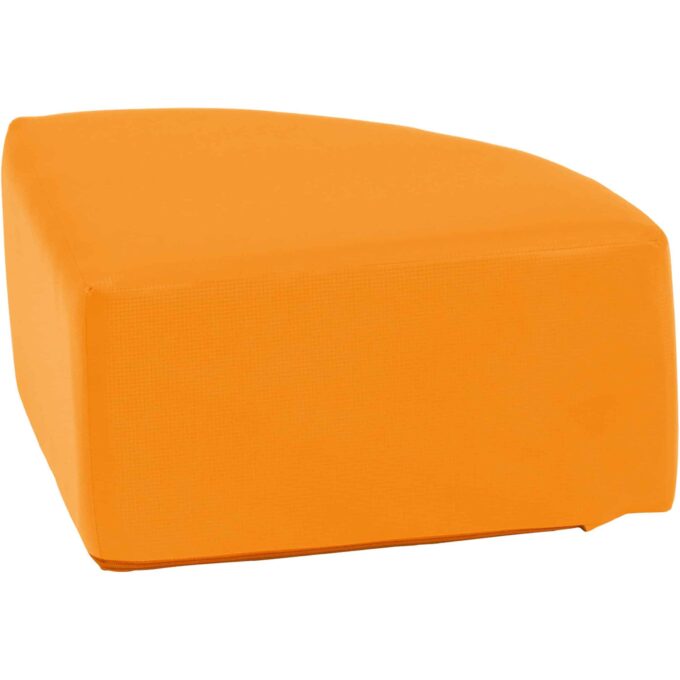 Hocker Viertelkreis orange