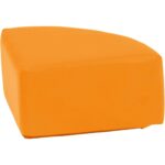 Hocker Viertelkreis - Hocker Viertelkreis orange