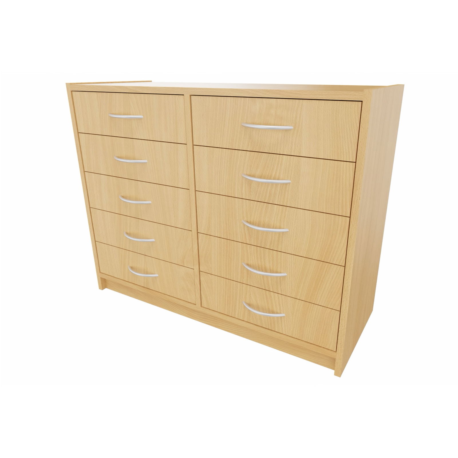 Korpus-Classic Unterschrank mit 10 Schubkästen - Breite: 102 cm