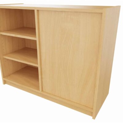 Korpus-Classic Unterschrank wechselseitig offen, je 2 Einlegeböden - Breite: 102 cm