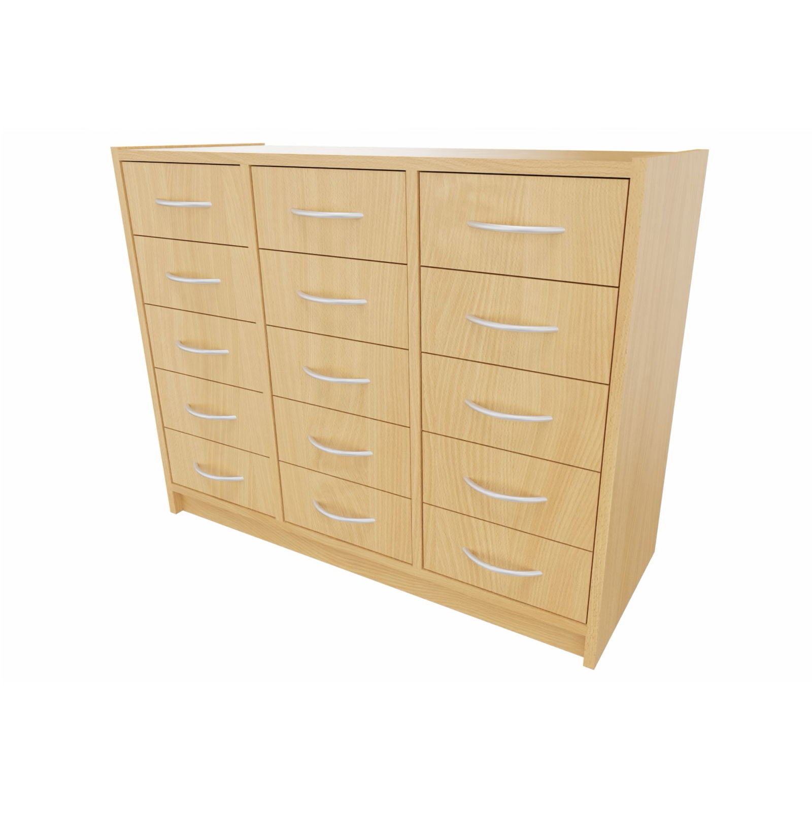 Korpus-Classic Unterschrank mit 15 Schubkästen - Breite: 102 cm