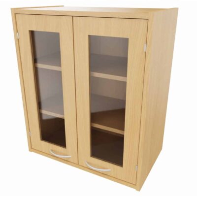 Korpus-Classic Aufsatzschrank mit Doppeltür (mit Glasfüllung) - Breite: 69 cm