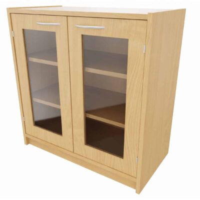 Korpus-Classic Unterschrank mit Doppeltür (mit Glasfüllung) - Breite: 78 cm