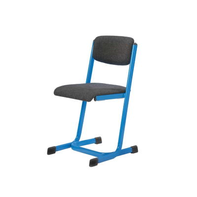 Lehrerstuhl mit Gestell in verstärkter H-Form inkl. Sitz- und Rückenpolster