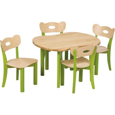 Tisch und Stuhlset Tischkombination - 1 Tisch, 4 Stühle