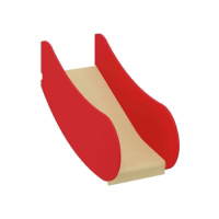 Tobini® Rutsche mit hohen Seiten rot