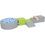 Krabbellandschaft Set 3, mit rundem Ballbad inkl. Bälle - ZEST5921 c 23