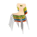 Stuhl Fluke mit Chromgestell - fluke