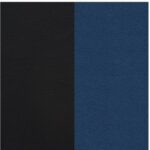 Bezugskombination SPG30 - Stoff Carissima 756 = 30 326 dunkelblau + 30 572 Kunstleder Finca Brillantschwarz