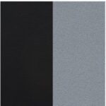 Bezugskombination SPG30 - Stoff Carissima 754 = 30 324 hellgrau + 30 572 Kunstleder Finca Brillantschwarz