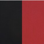 Bezugskombination SPG30 - Stoff Carissima 751 = 30 311 rot + 30 572 Kunstleder Finca Brillantschwarz