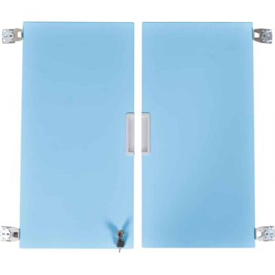 Quadro - Türenpaar mittelgroß, 180°, abschließbar, für 4-reihige Schränke