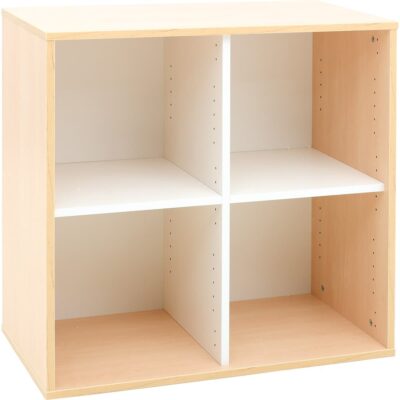 Quadro - Aufsatzregal M, mit Mittelwand, Breite: 79 cm