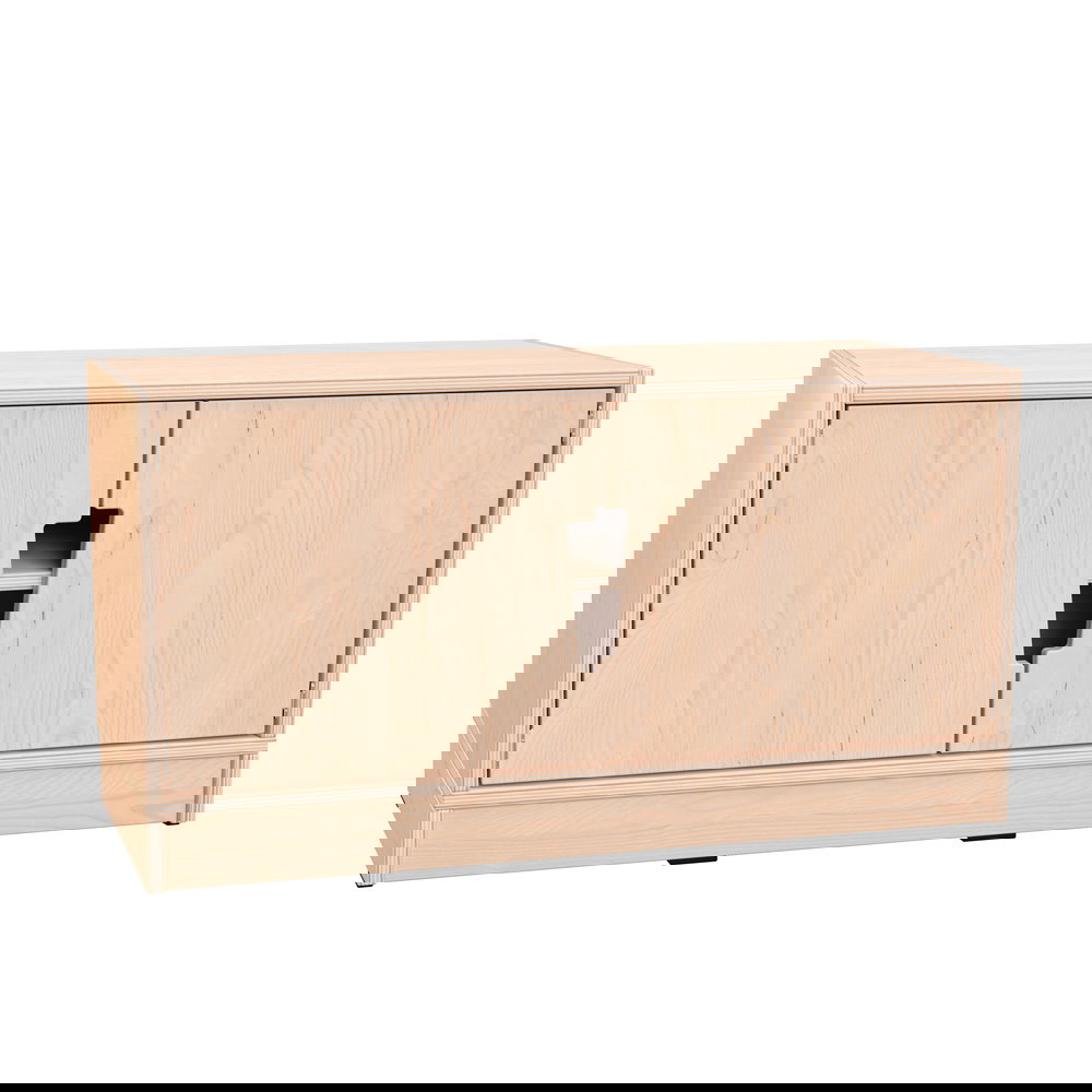 Echtholz Schrank S, 1 Einlegeboden, Türen