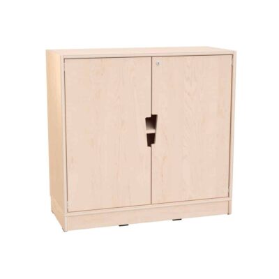 Echtholz Schrank M, 1 Einlegeboden, Türen