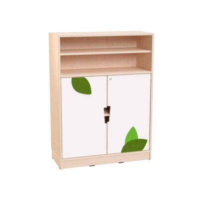 Echtholz Schrank L, mit Zusatzboden, unten Türen M 