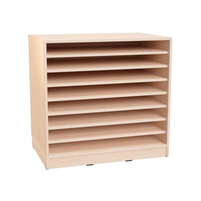 Echtholz Regal M, Tiefe: 60 cm, 7 Einlegeböden