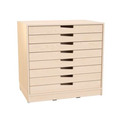 Echtholz Schubladenschrank M, Tiefe: 60 cm