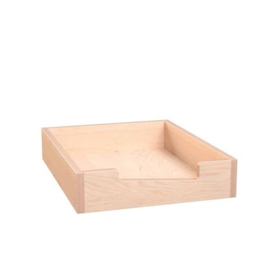 Echtholz Holzkasten, flach - Höhe: 7 cm