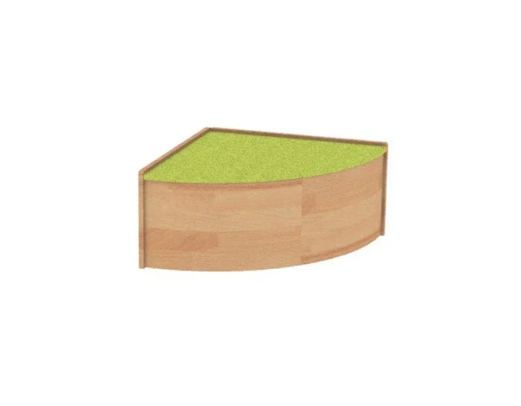 Spielpodest Viertelkreis, groß