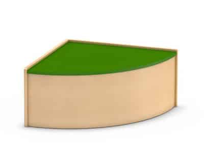 Spielpodest Viertelkreis, groß