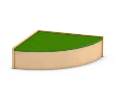 Spielpodest Viertelkreis, klein