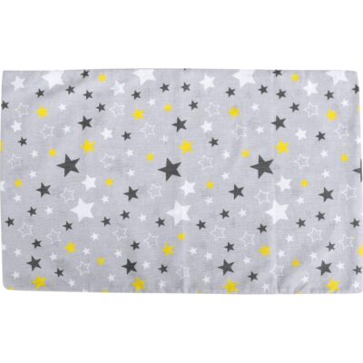 Kissenbezug, 40 x 60 cm, grau mit Sternen