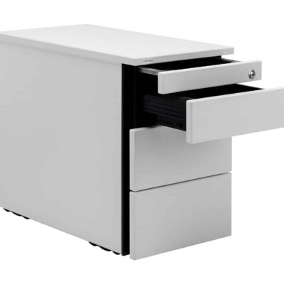 Rollcontainer mit einer Utensilienlade und 3 abschließbaren Schubladen