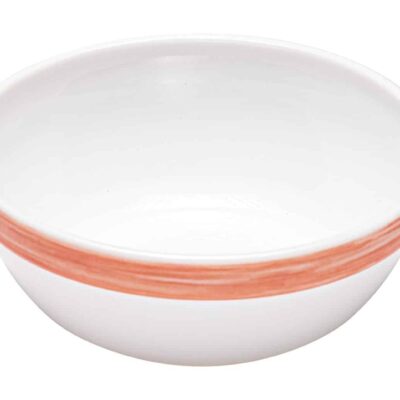 Stapelschale 6 Stück - Hartglasgeschirr "Brush" mit Farb-Randdekor