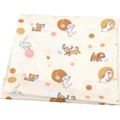 Deckenbezug, 70 x 120 cm, ecru mit Hündchen