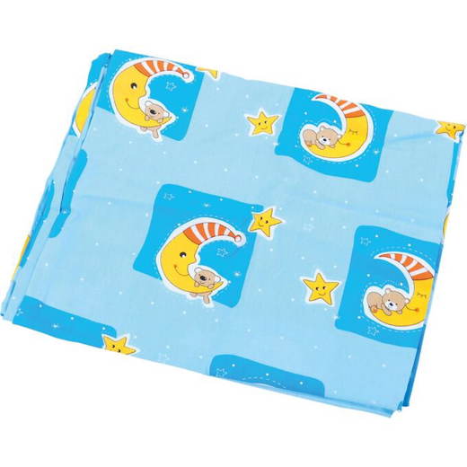 524022 Deckenbezug, 70 x 120 cm, blau mit Monden - 524022