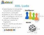 XXL Ludo – extra großes Gesellschaftsspiel - 60060 alldoro XXL Ludo 3