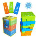 XXL 2-in-1 Spiel Wackelturm & Domino - 60065 alldoro Tower und Domino 2 in 1 Spiel 1