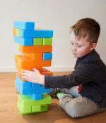 XXL 2-in-1 Spiel Wackelturm & Domino - 60065 alldoro Tower und Domino 2 in 1 Spiel 4