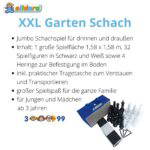 XXL Schach – extra großes Gesellschaftsspiel - 60080 alldoro XXL Schach 3